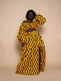 Abby crop top | Yellow Crop Top