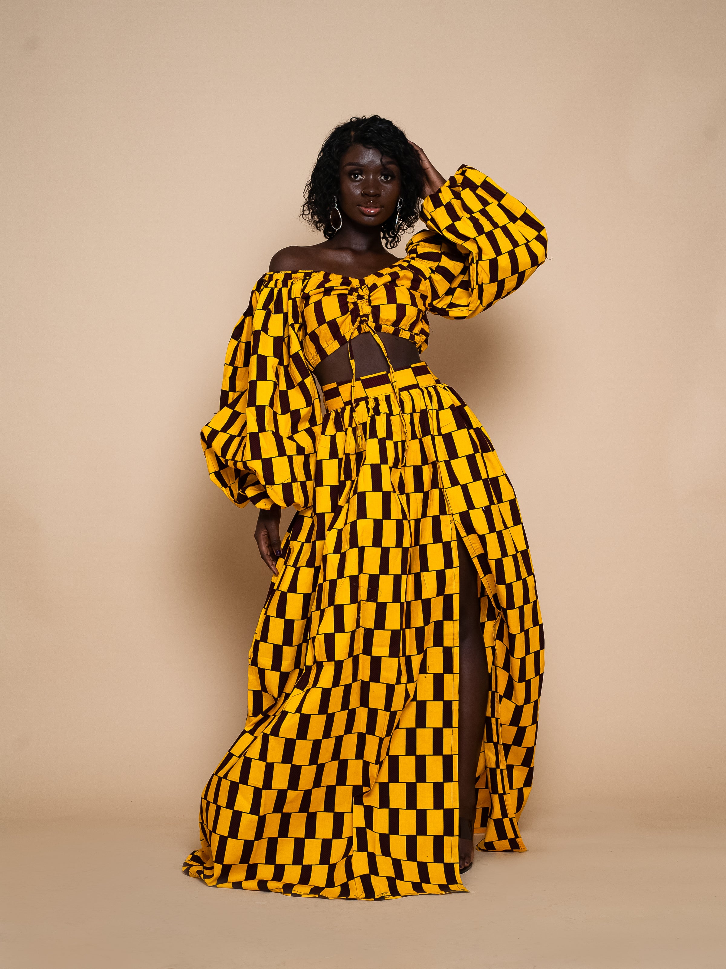 Abby crop top | Yellow Crop Top