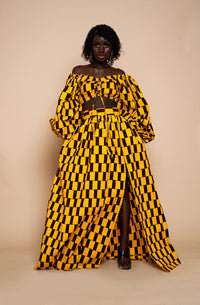 Abby Maxi Skirt | Yellow Maxi Skirt