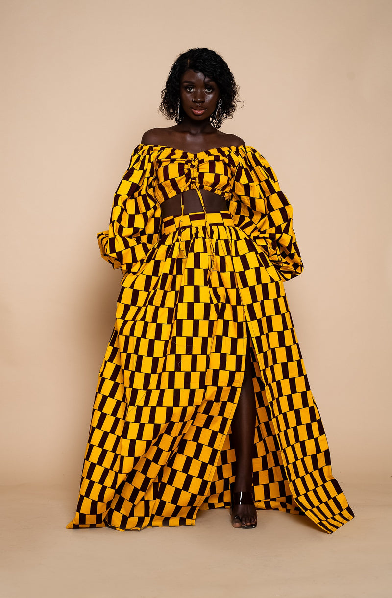 Abby Maxi Skirt | Yellow Maxi Skirt