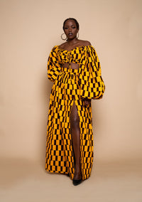 Abby Maxi Skirt | Yellow Maxi Skirt