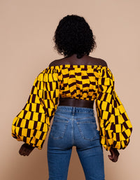 Abby crop top | Yellow Crop Top