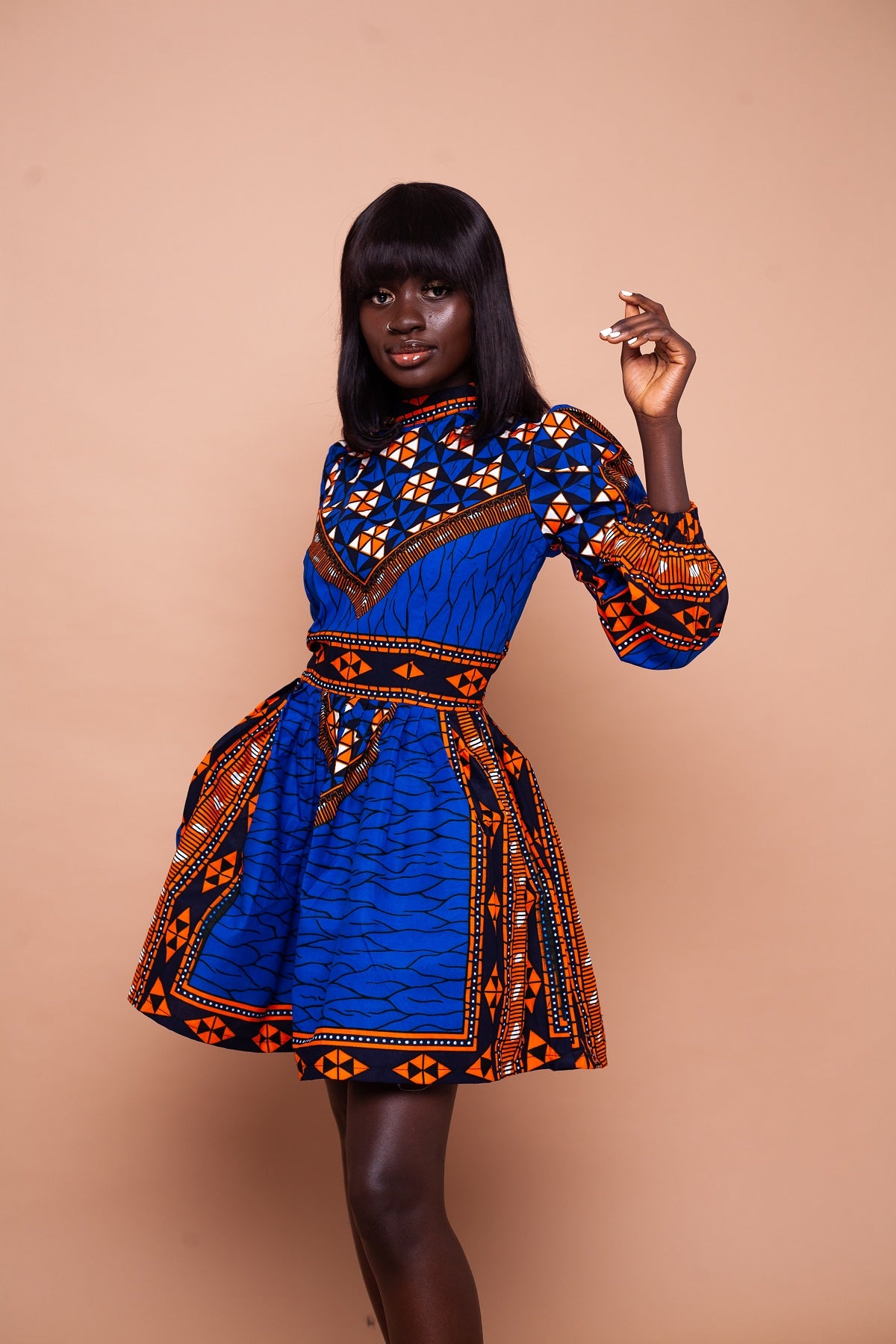 ankara midi dress styles Anny Ankara Midi Dress