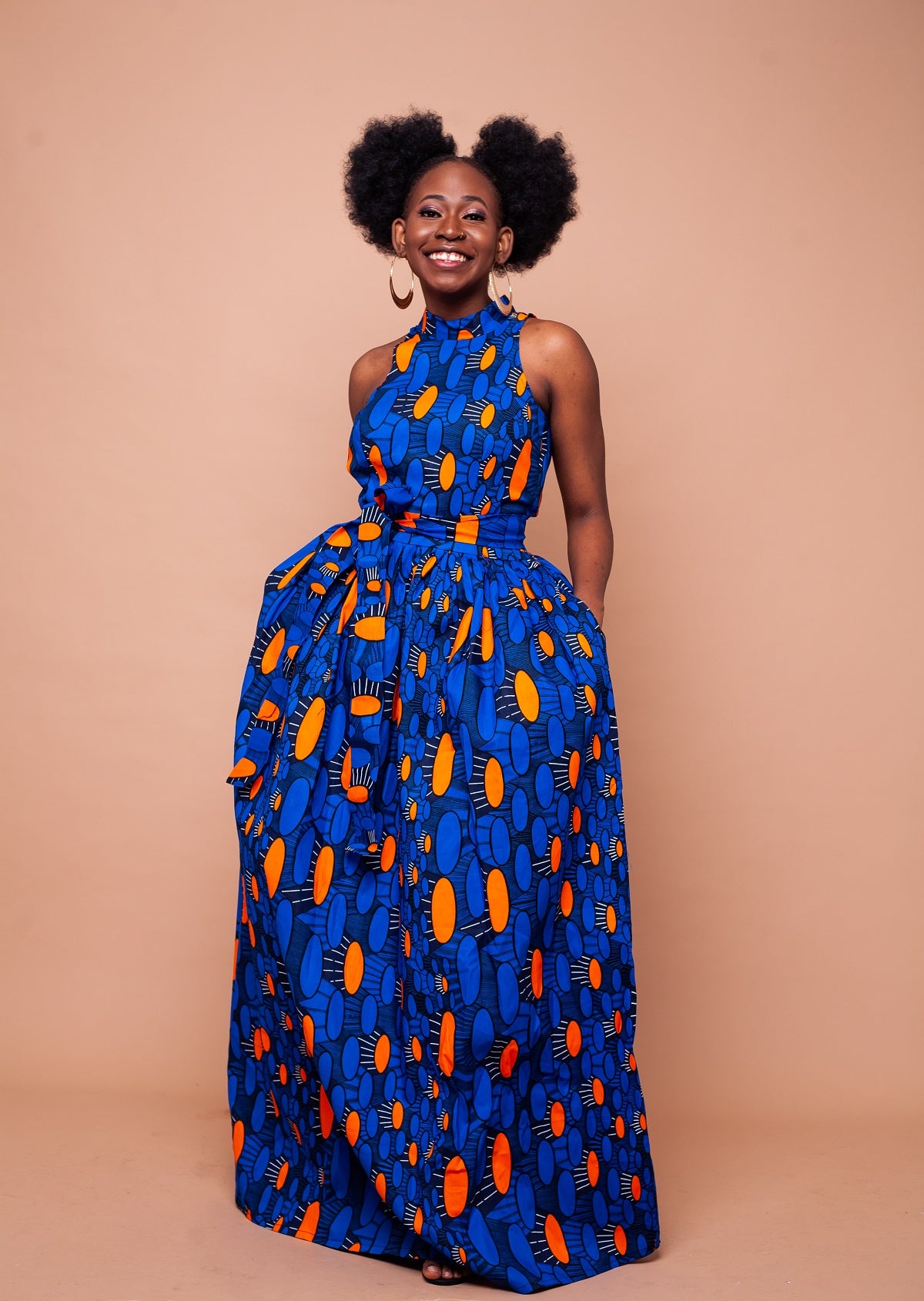 Aubrie Ankara Maxi Dress