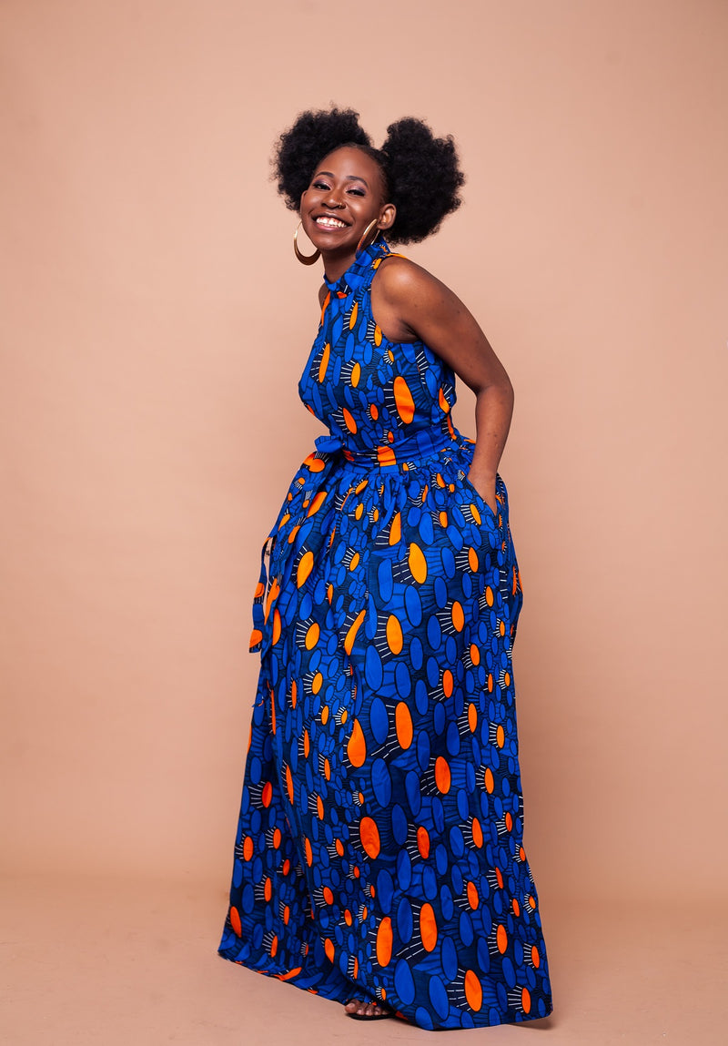 Aubrie Ankara Maxi Dress