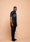 Connor Ankara 2 piece Men Shirt and Trouser | Black and African Print