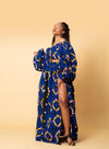 Aliyah Ankara Crop Top | Blue African Print