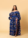 Aliyah Ankara Crop Top | Blue African Print