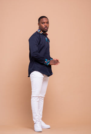 Dakota Mixed Print Men Shirt