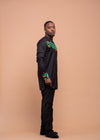 Cooper Ankara 2 piece Men Shirt and Trouser | Black and African Print