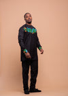 Cooper Ankara 2 piece Men Shirt and Trouser | Black and African Print