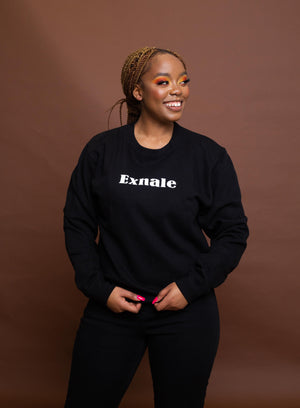 EXHALE  Sweatshirt (Black)
