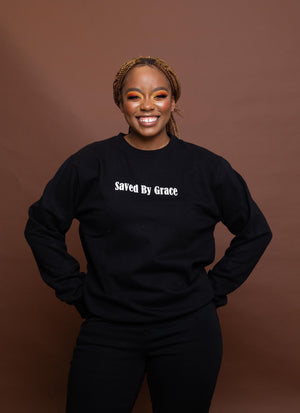SAVED BY GRACE Sweatshirt (Black)