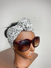 White Satin Lined Head wrap