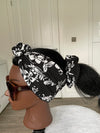 Black  Satin Lined  Headwrap
