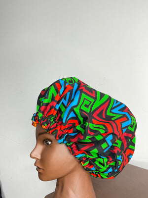 Multi Color Hair Bonnet