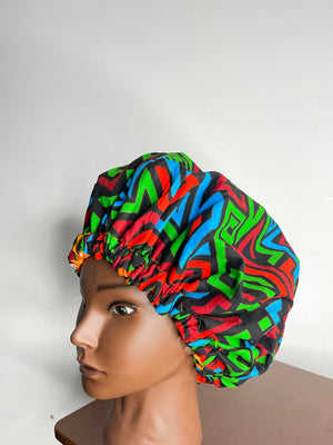 Multi Color Hair Bonnet