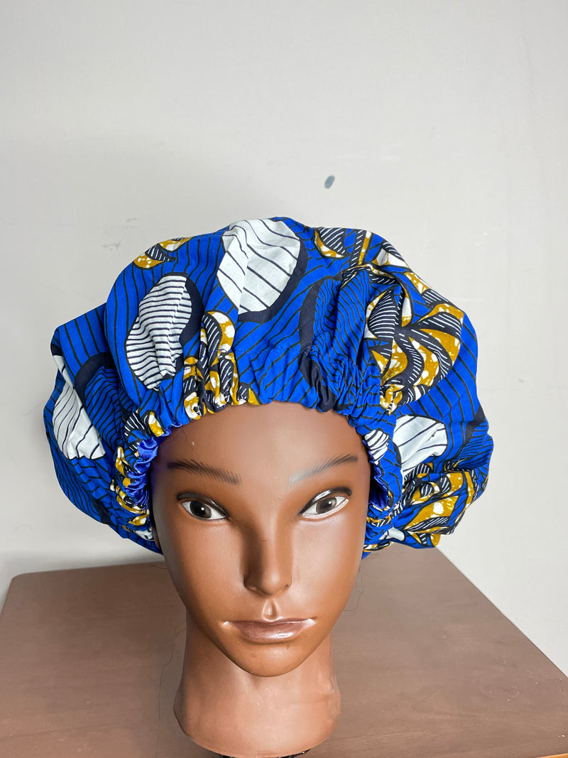 Blue Hair Bonnet