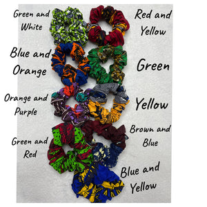 Mixed  Colour  Hair Scrunchies